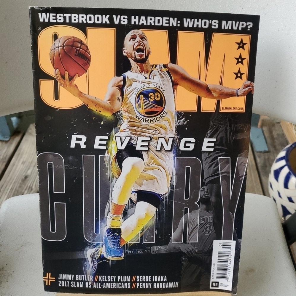 SLAM MAGAZINE July 2017 #207 REVENGE Curry NM NEWSSTAND EDITION